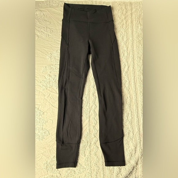 Lululemon In Movement Legging Pants LW5ANXS Black Activewear Tight - Picture 2 of 8